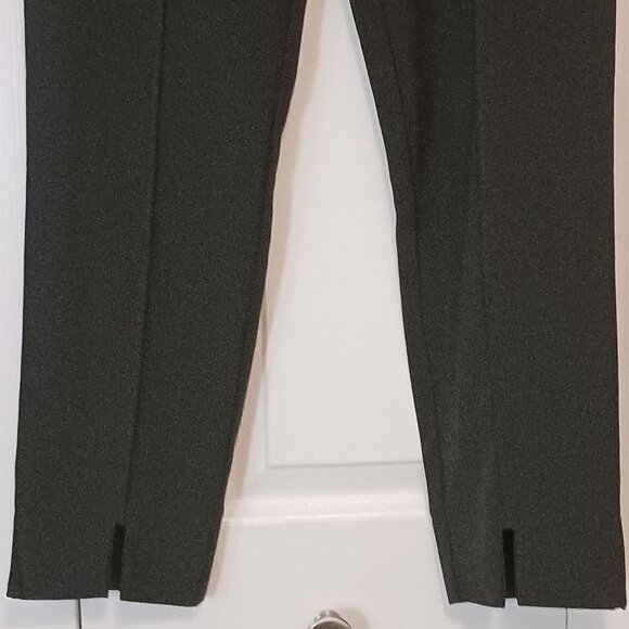 NEW Lulus Black High Rise Seamed Notched HemTapered Leg Dress Pants Size S - Picture 2 of 7